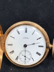 A.W. CO.14K Solid Gold,18 Size Hunting Case, Appleton, Tracy & Co., Pocket Watch