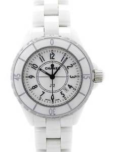 CHANEL Women's Watch J12 white ceramic 33 mm H0968