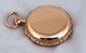 VINTAGE UNION GLASHUTTE 18K ROSE-GOLD POCKET WATCH ALL-ORIGINAL 16S JUST SERVICE