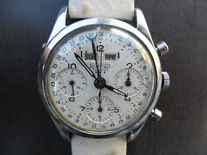 VERY RARE CHRONOGRAPH PONTIAC VALJOUX 72C ACCIAIO
