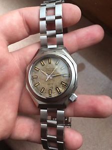 Vintage Diver Zenith Defy Sub Gay Freres Bracelet Tropical Watch Wristwatch