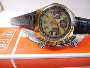 Vintage Heuer Chronograph Herren Armbanduhr cal. 7765 Vintage um 1970