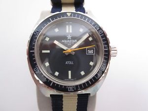VINTAGE AQUASTAR ATOLL DIVER AUTOMATIC 1970´S - VERY RARE - BAKELITE BEZEL