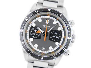 Pre-Owned TUDOR Heritage 70330N Automatic Stainless Steel Black Dial Watch, LL