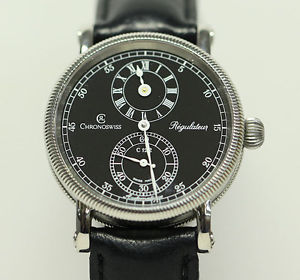 Chronoswiss Black Dial Regulateur Model CH 1221-3M with box and papers