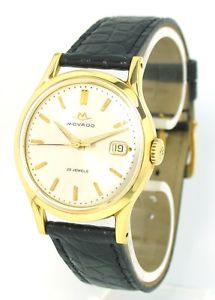 wunderschöne Movado 18kt Gelbgold 750 Gold Automatik Kal. 8808 Bj.1960 Ref.1279