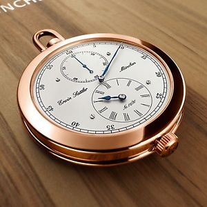 ERWIN SATTLER MONTRE DE POCHE MONTRE DE POCHE DE LUXE OR ROSE 18 KT