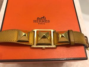 Hermes Medor Watch, Yellow