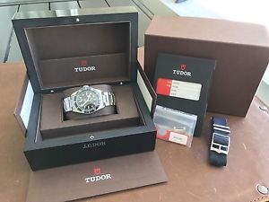 Tudor Heritage Black Bay Blue 79220B on Bracelet w/ Box, Papers, NATO Strap