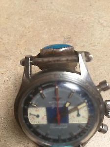 Vintage Wittnauer Professional Chronograph Watch with Native American Band