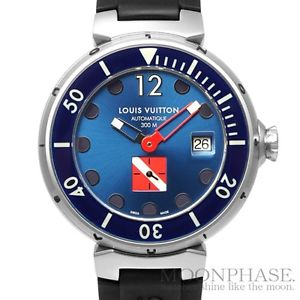 Louis Vuitton Tambour Diving II 2 XL SS Rubber Watch Ref Q103F W/Box