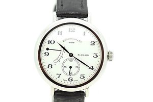 Eberhard & Co. 8 Jours Gangreserve Handaufzug Stahl  Uhr 40mm Uhrmachermeister