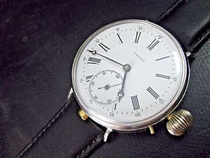 Vintage and Rare P.Moser Watch Co Repeater Swiss Made Porcelain Dial Wristwatch