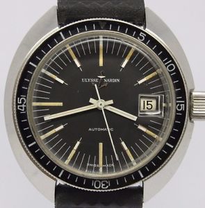VINTAGE Ulysse Nardin 40mm Steel Mens Automatic Divers Watch Original RARE