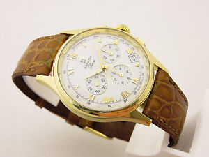 ZENITH PRIME CRONO IN ORO 18KT CARICA MANUALE CALIBRO 420 BOX & PAPERS 1996