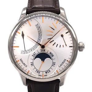 Free Shipping Pre-owned MAURICE LACROIX Masterpiece MP6528 Retrograde