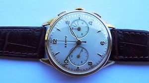 ZENITH CHRONOGRAPH IN ORO MASSICCIO 18K.  MOV.143 EXCELSIOR PARK