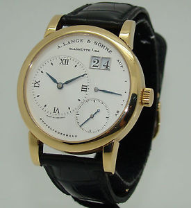 A. LANGE and SOHNE LANGE 1 38.5mm 18K YELLOW GOLD MANUAL WIND WATCH Ref. 101.021