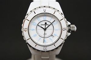 Free Shipping Pre-owned CHANEL J12 Blue Light World Limited 2000 With GenuineBOX