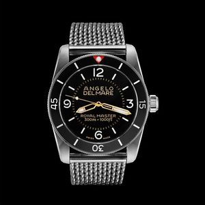 BNIB Angelo Del Mare 46mm Royal Master Diver Watch Reference 6541