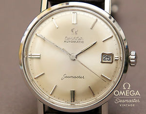 AMAZING OMEGA SEAMASTER DATE PRE DE VILLE S. STEEL 1960s Automatic Vintage Watch