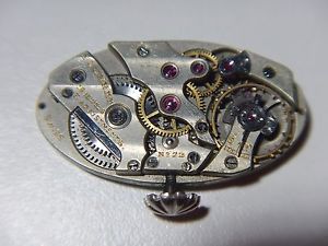 Rare POURRAT Ladies Watch Movement 18 jewels Swiss Vintage 1930's No. 72