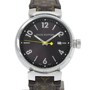 Free Shipping Pre-owned LOUIS VUITTON Tambour Q1111 SS Stainless