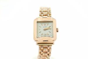 Vintage 18k Rose Gold Eberhard Automatic Dress Watch