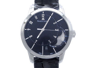 F / S Pre-owned MAURICE LACROIX Pontos Off Center Moon Phase Pt6318-SS001-330
