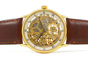 Vintage Audemars Piguet Skeleton 14232BA 18k Yellow Gold Automatic 35mm w/ Box