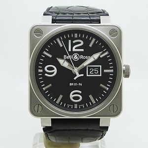 Free Shipping Pre-owned Bell & Ross BR 01 - 96 B - CA Big Date Black Men's