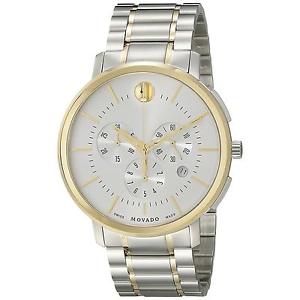 Movado Mens 42mm Two Tone Steel 