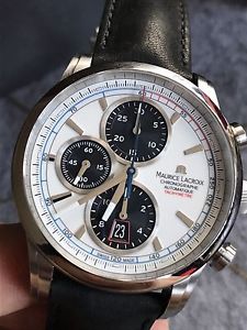 Brand New Maurice Lacroix Pontos Retro Men's 43mm Chronograph Date Box+Papers