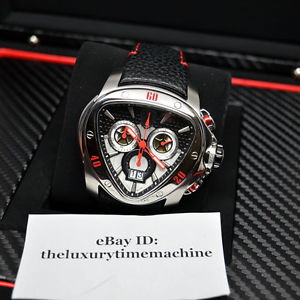 New, Authentic TONINO LAMBORGHINI Men's Spyder 1103 Chronograph Leather Watch