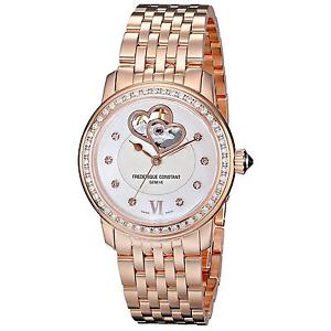 FREDERIQUE CONSTANT WOMEN'S 35MM PINK AUTOMATIC MOP DIAL WATCH FC-310WHF2PD4B3