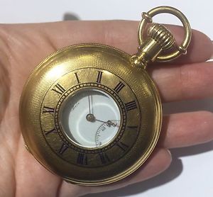 Antique Rare James DuBois Locle Pocket Watch Museum Quality 18kt Gold Case
