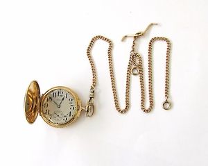 Antique Hamilton 14 Kt Tri Gold Grade 991 Stage Deer Pocket Watch