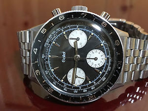 Vintage Gallet valjoux 72 chronograph multichron pilot not autavia2446 universal