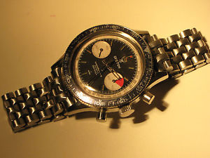 VINTAGE CROTON CHRONOMASTER AVIATOR SEA DIVER WATCH--RARE 248 Mvmt.-all ORIGINAL