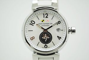 Free Shipping Pre-owned LOUIS VUITTON Q113W Tambour Louis Vuitton Cup SS Rubber