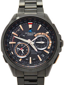 Used[AB] Watch Men CASIO Oceanus OCW-G1000B-1A2JF Solar Radio GPS black P4P