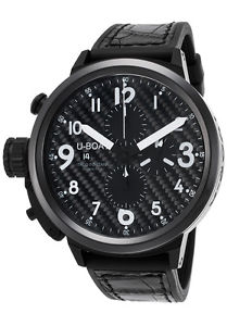U-Boat Flightdeck Chronograph Ceramic Carbon Fiber Automatic Men's Watch 7118