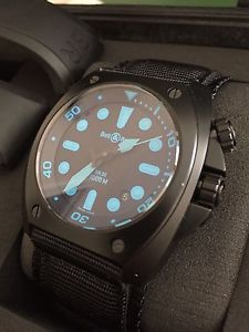 Genuine Bell&Ross BR02 Marine Blue 1000m Pro Divers Automatic Watch
