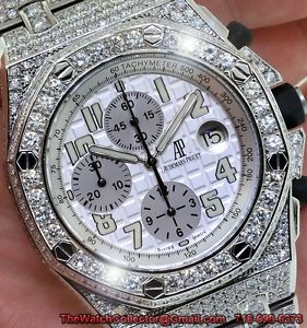 AUDEMARS PIGUET ROYAL OAK OFFSHORE FULL DIAMONDS ON CASE AND BRACELET