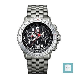 LUMINOX - F-22 RAPTOR OROLOGIO DA POLSO AL QUARZO UOMO CINTURINO IN TITANIO A...