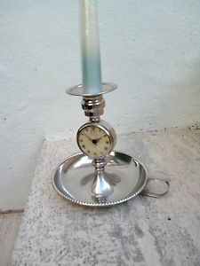 LE COULTRE  candelabro  8 giorni con sveglia