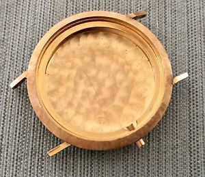 Vintage Waterproof 14K Yellow Gold Mens Watch Case