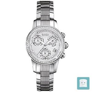 BULOVA ACCU SWISS MASELLA-OROLOGIO DA DONNA AL QUARZO, CON QUADRANTE IN MADRE...