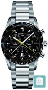 CERTINA - OROLOGIO DA POLSO, CRONOGRAFO AL QUARZO, ACCIAIO INOX, UOMO