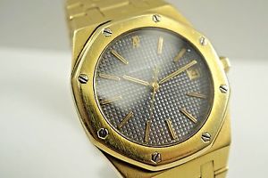 AUDEMARS PIGUET ROYAL OAK 18K YELLOW GOLD B SERIES QUARTZ DATE C.1980'S BUY NOW!